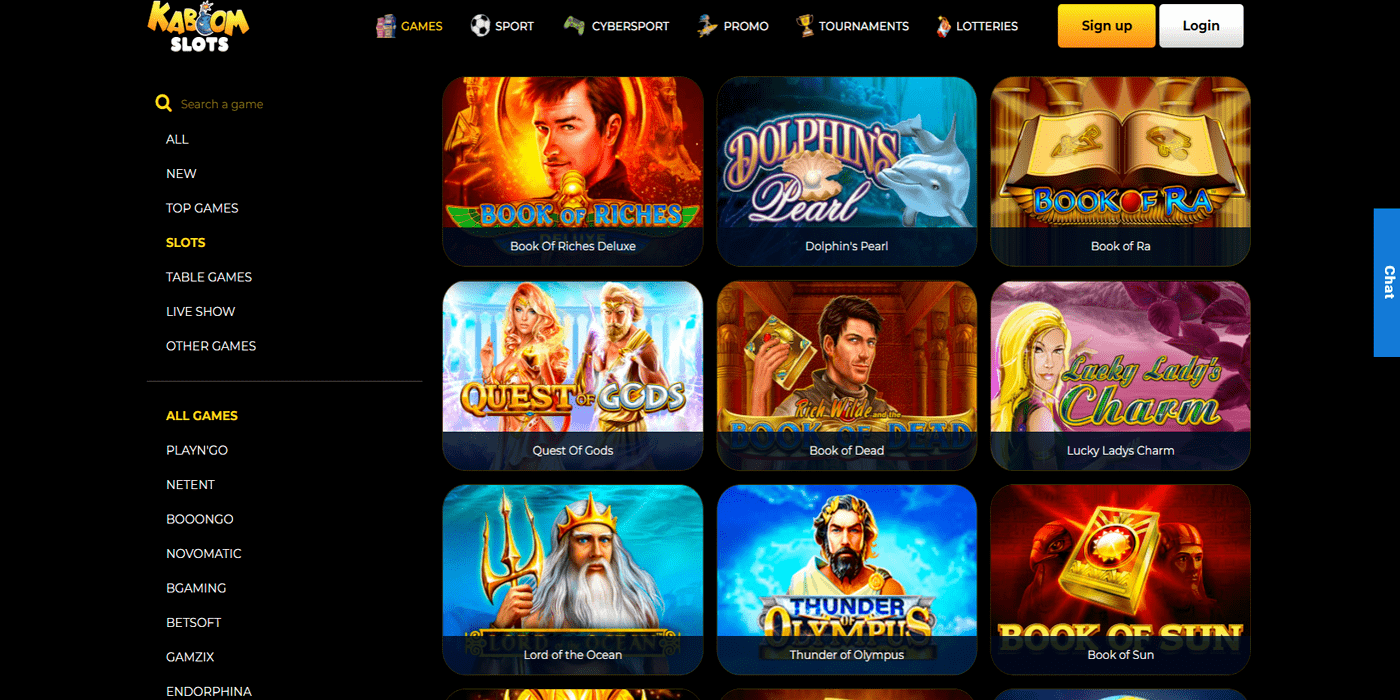 kaboom slots games