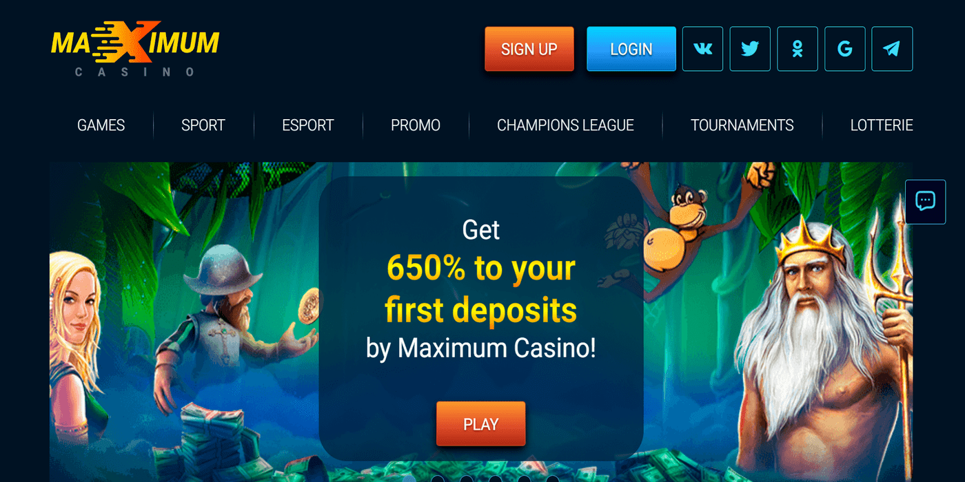 maximum casino website