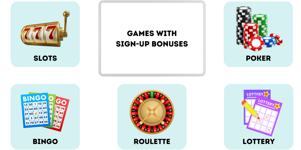 games with sign up bonuses