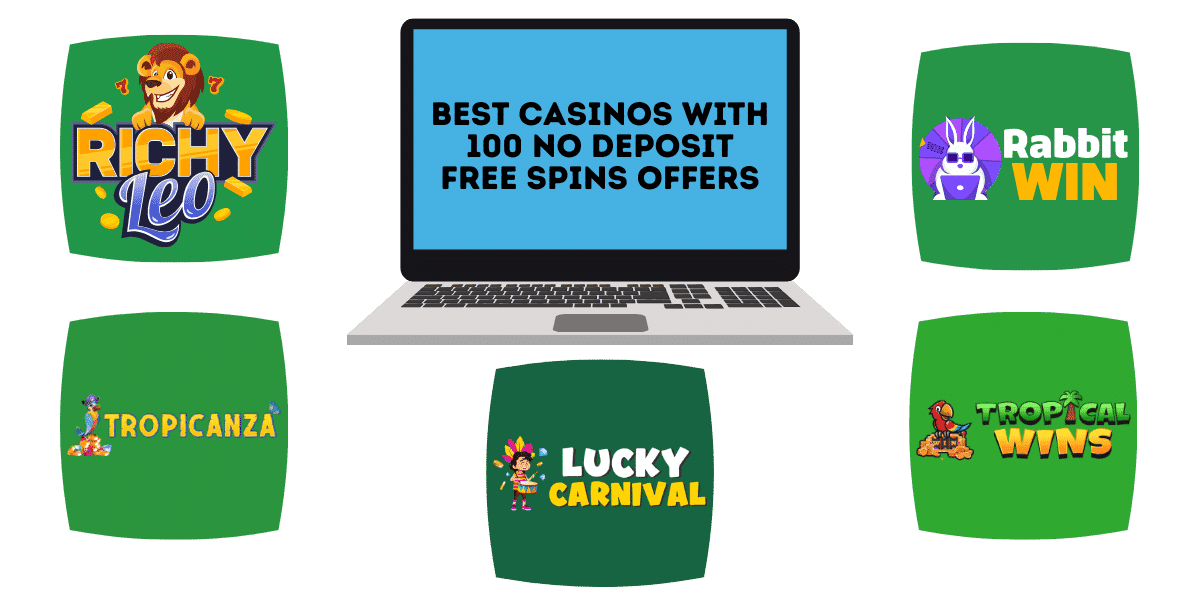 best casinos with 100 no deposit free spins offers